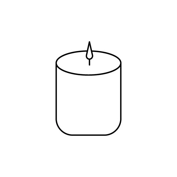 Icono para la categoría de velas perfumadas en la barra de inicio de D'Arome